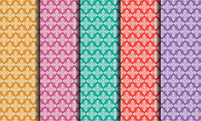 floral seamless pattern uniform background ornament dark cyan design fabric art fashion vector