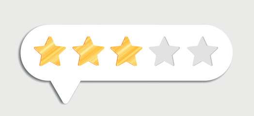 Stars product rating review vector