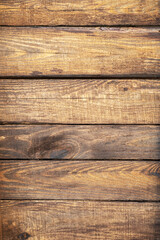 Obraz premium Wooden boards background. Old brown rustic dark grunge wooden timber wall texture.