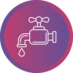 Obraz premium Water Faucet Icon