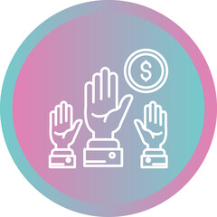 Obraz premium Auction Icon