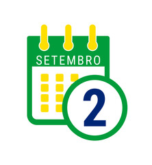 Brazilian September 2 calendar date. Portuguese September 2 calendar date. Days from September 2. Today is the September 2. Portugal and Brazilian calendar date 2 September.