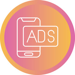 Mobile Advertising Icon