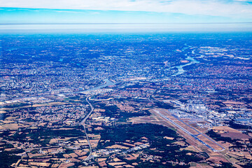 Loire Valley and Gran-Lieu Lake in Nantes france