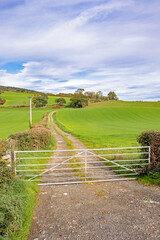 Rural countryside in the UK.