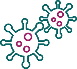Obraz premium Covid virus Icon