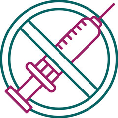 No Vaccines Icon