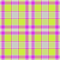 Fototapeta premium Plaid seamless pattern. Check fabric texture. Vector textile print.