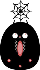 Cartoon cute Spider symbol for Halloween 