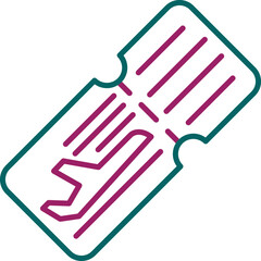 Plane Ticket Icon