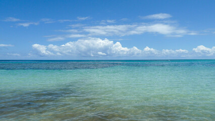 Crystalline sea. Blues and turquoises. 