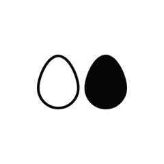 Egg icon vector. Food sign