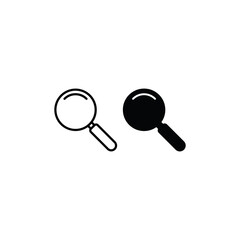 Loupe icon vector. Magnifier sign