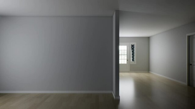 3D rendering of an empty room