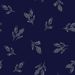 Floral Brush strokes Seamless Pattern Design