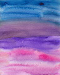 Organic fluid texture in blue and pink colors, fluid simulation in deep blue tones