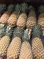 Pineapple isolated in the supermarket