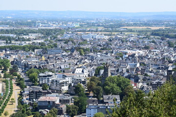 Blick über Andernach mit NEuwied und WEißenthurm