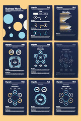 Vector graphics infographics with mobile phone. Template for creating mobile applications, workflow layout, diagram, banner, web design, business reports