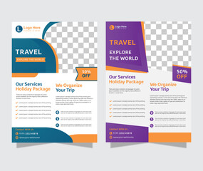 Travel flyer template