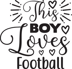 Football svg design cut file