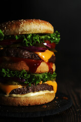 A double burger in low key
