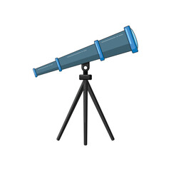 Telescope flat design vector graphics