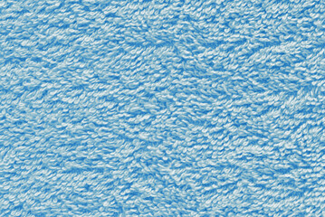 Fototapeta na wymiar Light blue fuzzy towel fabric texture as background