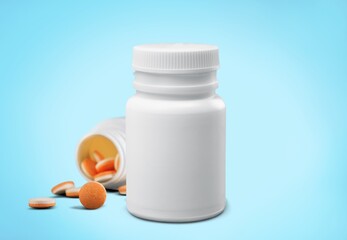 Medical Drug In Prescription Medication Pills Bottle