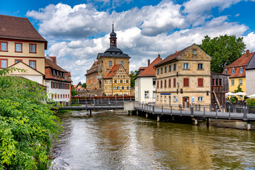 Geyerswörthsteg mit Brückenrathaus in Bamberg