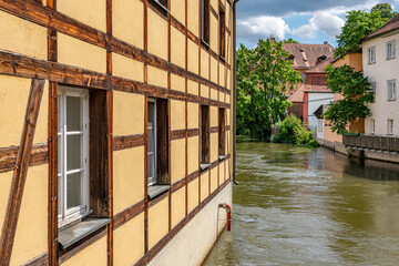 Historisches Haus an der Regnitz in der Bamberger Altstadt
