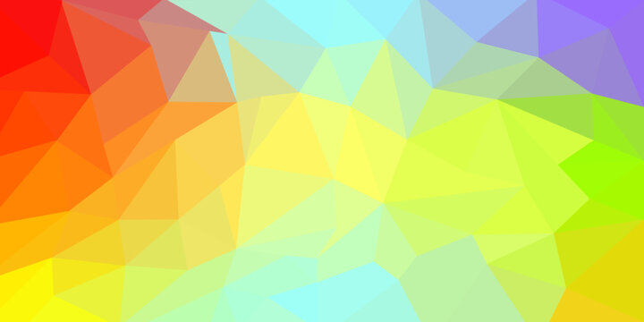 Abstract background consisting of colored triangles 