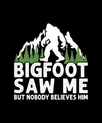 Bigfoot Concept Illustration Bigfoot logo t-shirt vector design