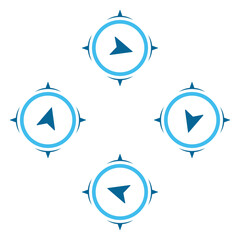 Navigating logo vector