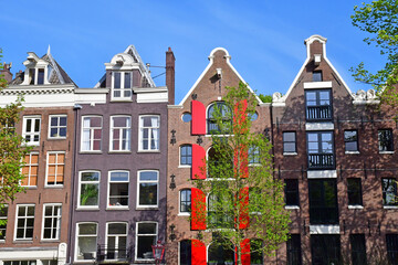 Amsterdam, Netherlands - may 22 2022 : touristy city centre