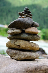 stones create zen and harmony