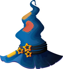 Warlock sorcerer mage wizard cartoon Halloween hat