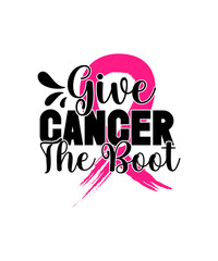 Fototapeta premium Breast Cancer SVG Bundle, Cancer SVG, Cancer Awareness, Instant Download, Ribbon,Breast Cancer Shirt, cut files, Cricut, Silhouette