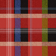 A size pattern suitable for textiles consisting of colored lines and squares