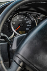 car speedometer and dashboard