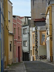 Traditional alley in Santarem, Centro - Portugal 