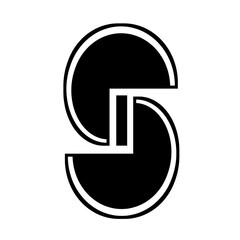 Black and white logo for your need