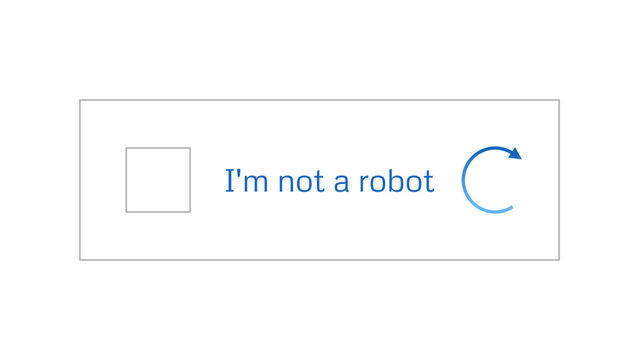 Template for entering captcha I'm not a robot