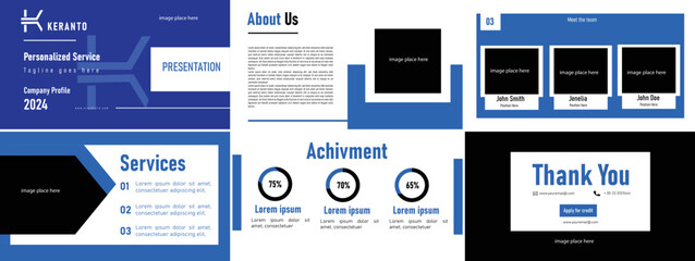 Business presentation template design