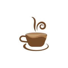 Coffee cup logo template
