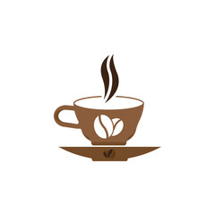 Coffee cup logo template