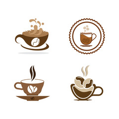 Coffee cup logo template