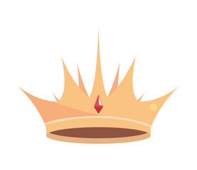 gold crown isolated