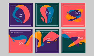 Colorful style of social media background design template for background promotion, banner for your business