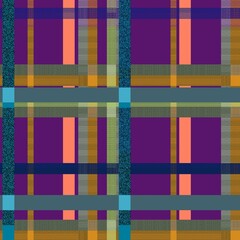 A size pattern suitable for textiles consisting of colored lines and squares